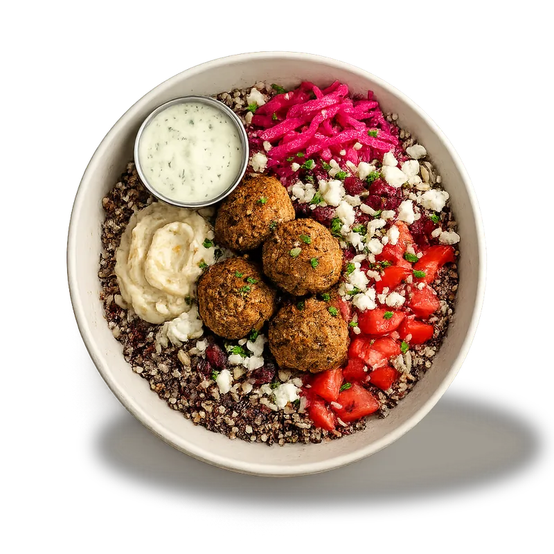 Assiette Quinoa & falafels